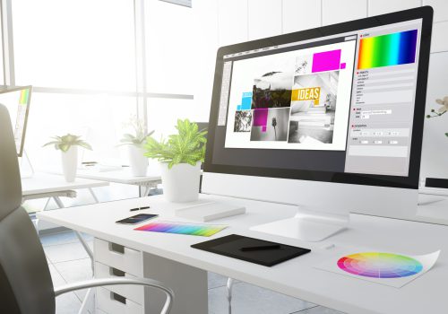 typesetting design studio 3d rendering